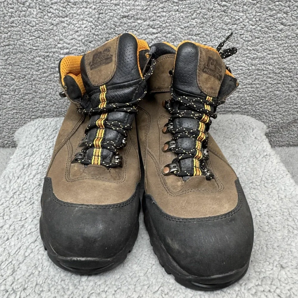 Timberland PRO TiTAN Boots Mens Size 8.5 Brown Nubuck Safety Toe Work Boots